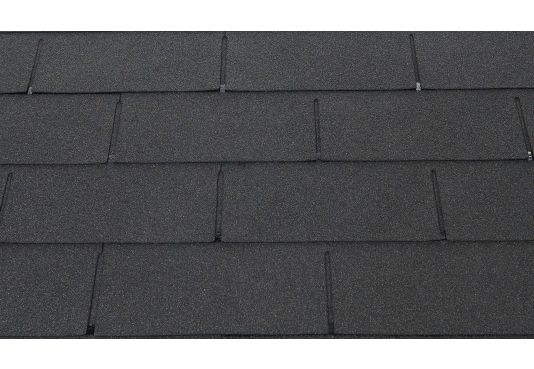 3-Tab Square Reinforced Fibreglass Roofing Shingles - Black - 2m2 per pack