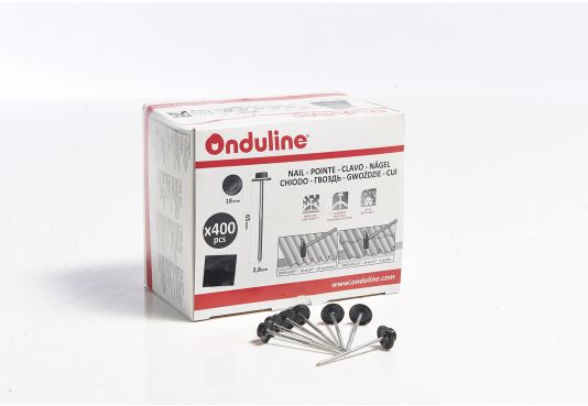 ONDULINE ROOFING 65mm Annular Ring Wire Nails - 400 pieces - BLACK