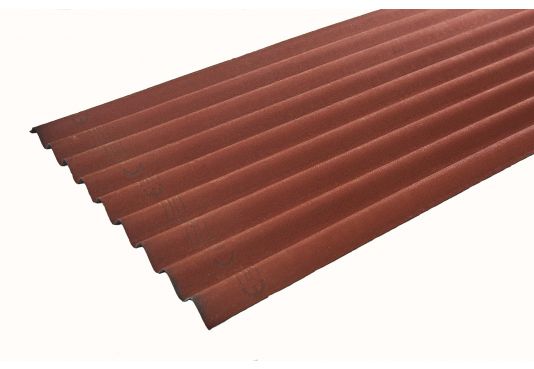 ONDULINE CLASSIC Corrugated Bitumen Roofing Sheets - RED - 2m x 0.95m x 3mm (CALL TO ENQUIRE)