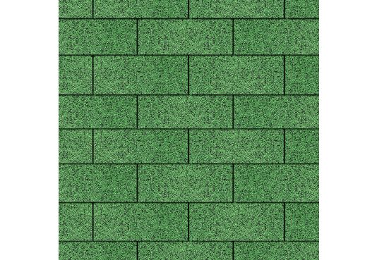 3-TAB Square Reinforced Fibreglass Roofing Shingles GREEN