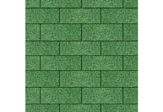 3-TAB Square Reinforced Fibreglass Roofing Shingles GREEN