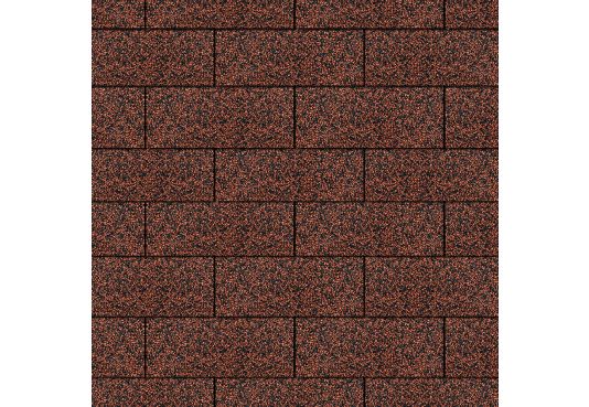 3-Tab Square Reinforced Fibreglass Roofing Shingles - Red - 2m2 per pack