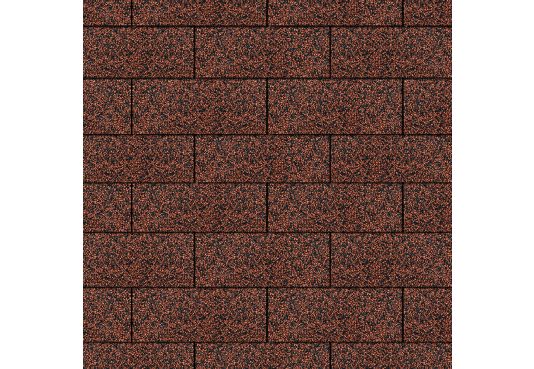 3 - TAB Square Reinforced Fibreglass Roofing Shingles RED 