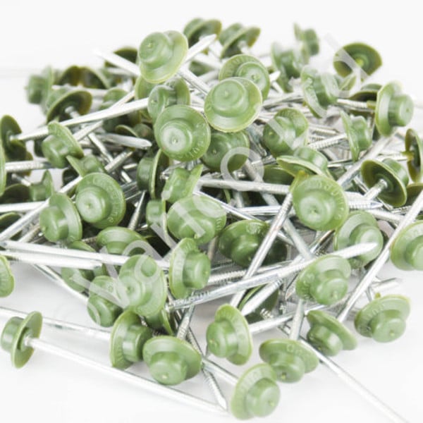 ONDULINE ROOFING 65mm Annular Ring Wire Nails - 100 pieces - GREEN