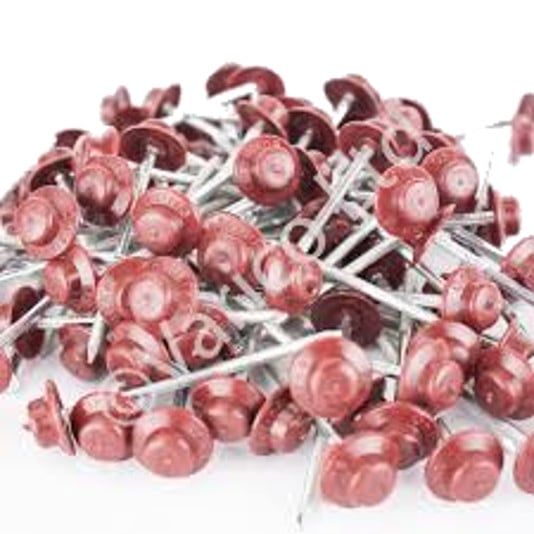 ONDULINE ROOFING 65mm Annular Ring Wire Nails - 100 pieces - RED